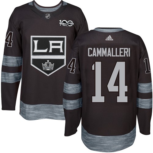 Adidas Kings #14 Mike Cammalleri Black 1917-100th Anniversary Stitched NHL Jersey - Click Image to Close